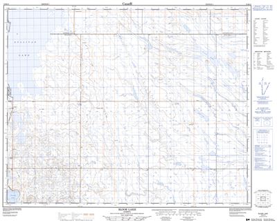 072M13 - BLOOR LAKE - Topographic Map