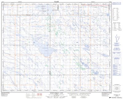 072M14 - KIRKPATRICK LAKE - Topographic Map