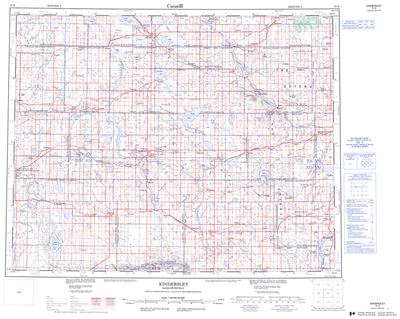 072N - KINDERSLEY - Topographic Map