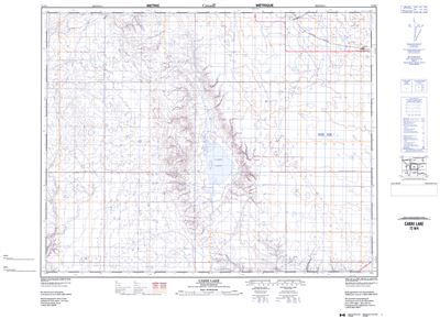 072N04 - CABRI LAKE - Topographic Map