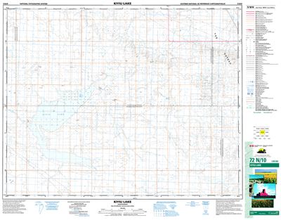 072N10 - KIYIU LAKE - Topographic Map