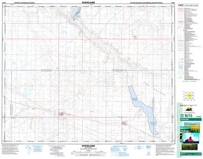 072N15 - DODSLAND - Topographic Map