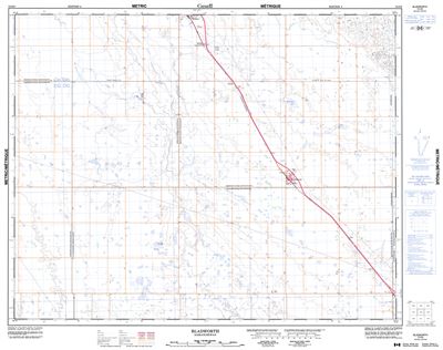 072O08 - BLADWORTH - Topographic Map