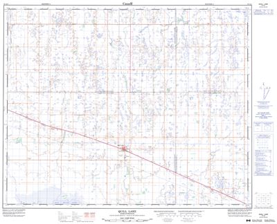 073A01 - QUILL LAKE - Topographic Map