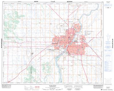 073B02 - SASKATOON - Topographic Map