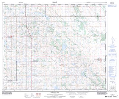 073E10 - CLANDONALD - Topographic Map
