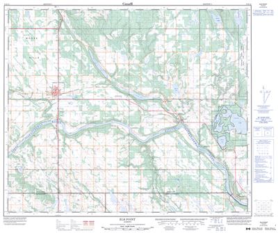 073E15 - ELK POINT - Topographic Map