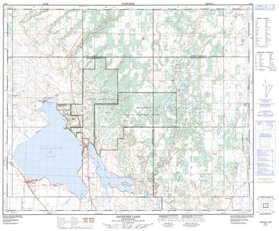 073F01 - JACKFISH LAKE - Topographic Map
