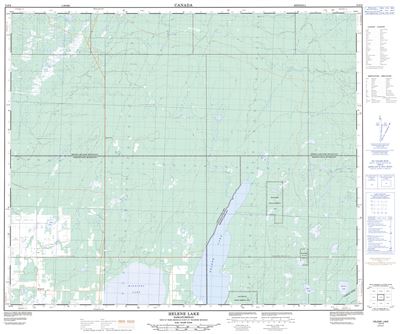 073F09 - HELENE LAKE - Topographic Map