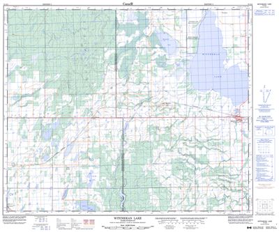 073G05 - WITCHEKAN LAKE - Topographic Map