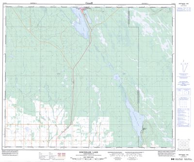 073H11 - BIRCHBARK LAKE - Topographic Map