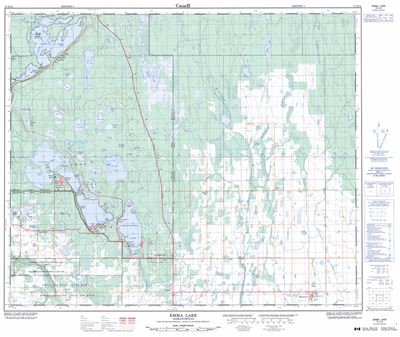 073H12 - EMMA LAKE - Topographic Map