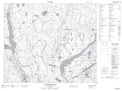 073I07 - LITTLE BEAR LAKE - Topographic Map