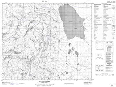 073I08 - LITTLE NARROW LAKE - Topographic Map