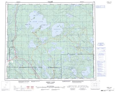 073J - GREEN LAKE - Topographic Map