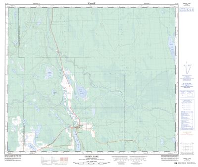 073J05 - GREEN LAKE - Topographic Map