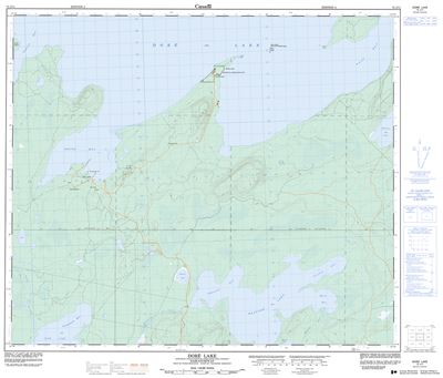 073J11 - DORE LAKE - Topographic Map