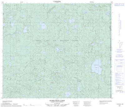 073M01 - SCHELTENS LAKE - Topographic Map