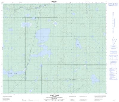 073M06 - WIAU LAKE - Topographic Map