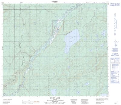 073M15 - BOHN LAKE - Topographic Map