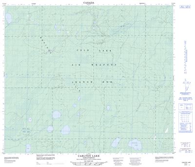 073N03 - CARLTON LAKE - Topographic Map