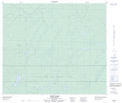 073N06 - NIPIN LAKE - Topographic Map