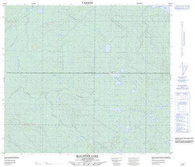 073N12 - MCALISTER LAKE - Topographic Map