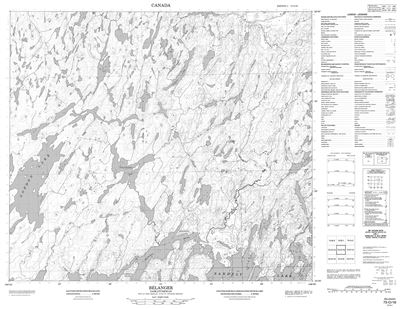 073O16 - BELANGER - Topographic Map