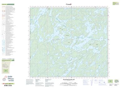 073P12 - BLACK BEAR ISLAND LAKE - Topographic Map
