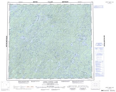 074A - UPPER FOSTER LAKE - Topographic Map