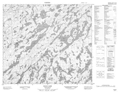 074A02 - PAULL LAKE - Topographic Map