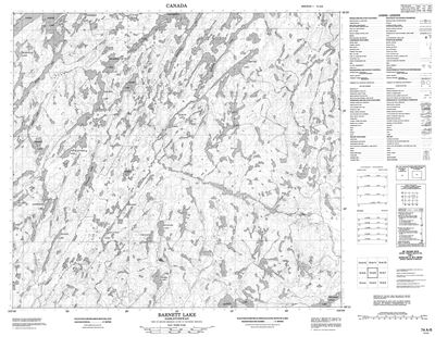 074A06 - BARNETT LAKE - Topographic Map