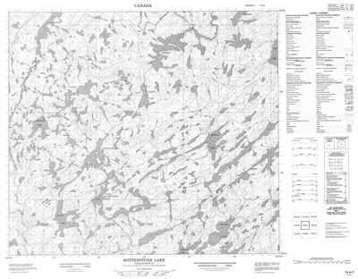 074A07 - ROTTENSTONE LAKE - Topographic Map