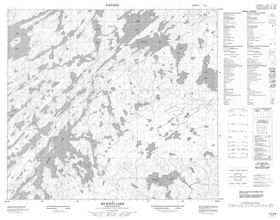 074A08 - HICKSON LAKE - Topographic Map