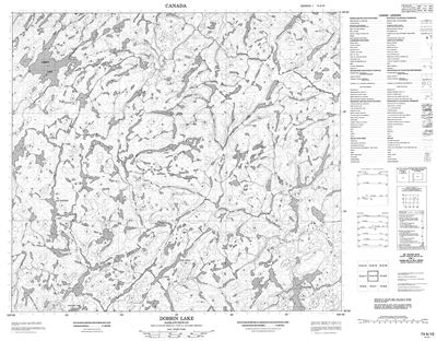 074A10 - DOBBIN LAKE - Topographic Map