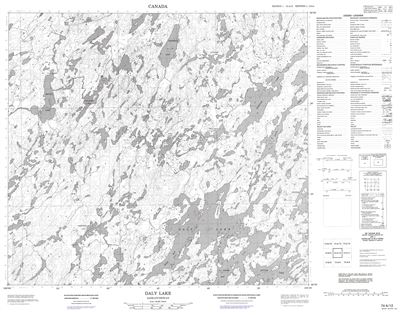 074A12 - DALY LAKE - Topographic Map