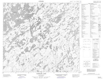 074A13 - COSTIGAN LAKE - Topographic Map