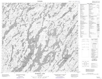 074A14 - BURBIDGE LAKE - Topographic Map