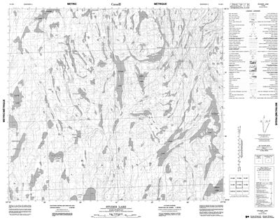 074B03 - STUDER LAKE - Topographic Map