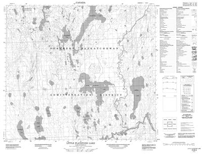 074B04 - LITTLE FLATSTONE LAKE - Topographic Map