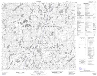 074B09 - SMALLEY LAKE - Topographic Map