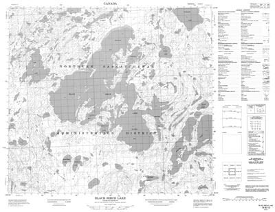 074B13 - BLACK BIRCH LAKE - Topographic Map