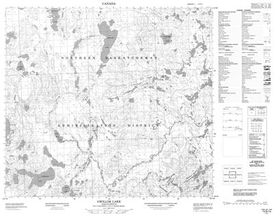 074B14 - GWILLIM LAKE - Topographic Map