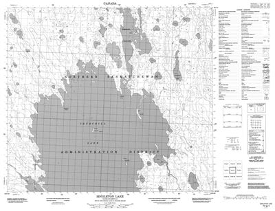 074C01 - SINGLETON LAKE - Topographic Map