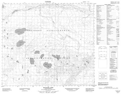 074C04 - MCADAM LAKE - Topographic Map