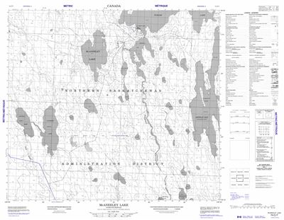 074C07 - MCANEELEY LAKE - Topographic Map