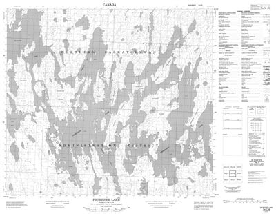 074C08 - FROBISHER LAKE - Topographic Map