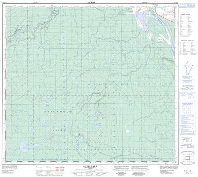 074D13 - RUTH LAKE - Topographic Map