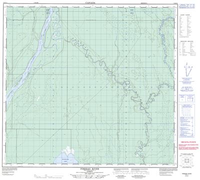 074E11 - FIREBAG RIVER - Topographic Map