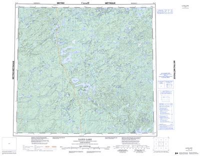 074F - LLOYD LAKE - Topographic Map